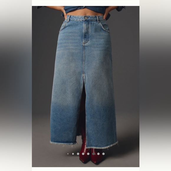 Anthro Denim Skirt - Picture 7 of 7